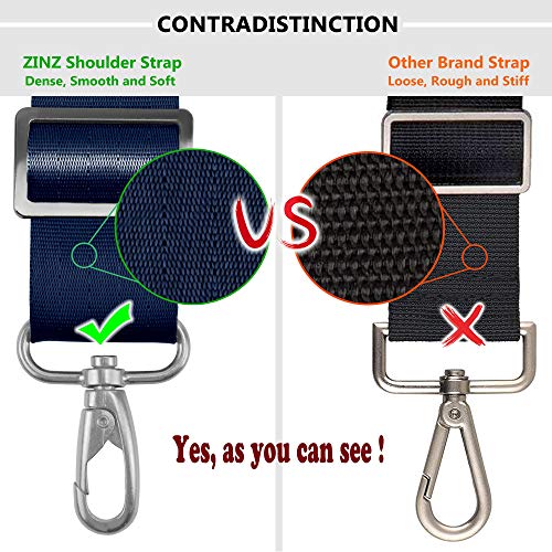 Bag Shoulder Strap, Padded Adjustable Shoulder Strap Replacement - color: Blue, size: 57"