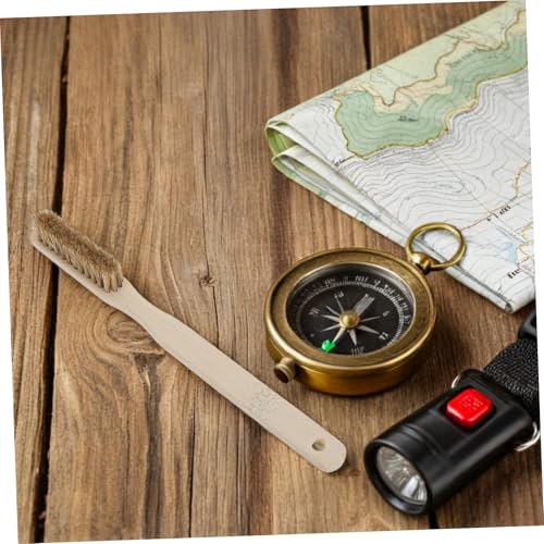 Abaodam Bouldering and Natural Bristles Climbing Hold Cleaner Climbing Brush with with Long Wooden Handle Wooden Handle Natural Bristles Rapid Drying Mountaineering Cleaning Tool Rapid