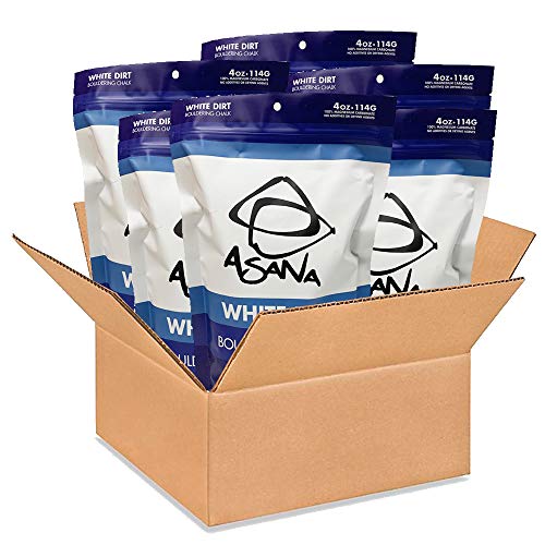White Dirt Climbing Chalk (4oz/114g) 100% Pure Magnesium Carbonate for Rock Climbing and Bouldering - Gym Chalk for Gymnastics, Weightlifting, Sports and Other Athletic Activities (6 Pack)