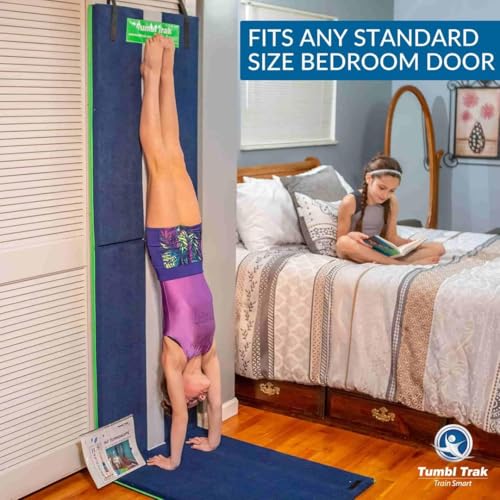 Tumbl Trak Handstand Homework Gymnastics Door Mat for Kids Home Training - color: Purple