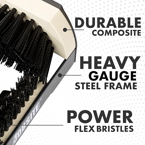 JobSite The Original Boot Scrubber - All Weather Industrial Shoe Cleaner & Scraper Brush - color: Brown - 1 Pack, size: 1 Pack