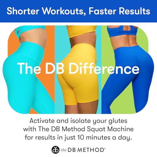 The DB Method DreamBelt Weight Belt Intensifies Workouts, Home or Gym Workout Equipment, Weighted Belt for Hip Thrust, Squat, Strength Training, Helps Minimize Exercise Injury Risk, 10 lbs