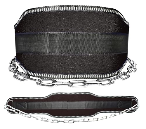 Sports DIP Belt with Steel Chain 36 INCHES Weighted Chain for DIPS Pull UPS Weight Lifting ONE Size FITS All
