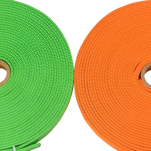 SEPEAK 1 inch Nylon Tubular Webbing UIAA Certified 1pc,Green,10 Yard | 20kN/4500lbs Heavy Duty Webbing Straps fo Outdoor Climbing, Rescue, Firefighting, Hanging, Rigging - color: Green, size: 1 inch x 10 yard