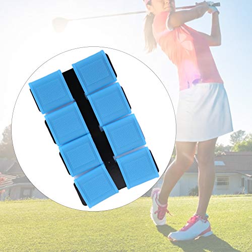 Finger Sleeves, 8pcs Finger Protector Silicone Finger Tube Golf Gloves Golf Finger Protector Tape Anti Slip Elasticity Golfer Swing Grip Golf Finger Band Cover Sets (Blue) - color: Blue