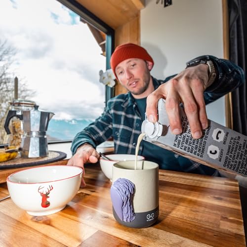 YY Vertical Climbing Mug Evo, Pinch Mug for Rock Climbers and Boulderers, Indoor Bouldering Grip Cup, Unique Gift, Purple - style: Outdoor vibes - Purple