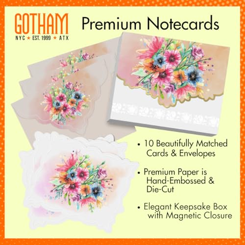 Poster Foundry Hummingbird Boxed Note Cards by Carol Wilson. 10 embossed 4x5 Die-Cut Notecards and Matching Envelopes in Decorative Gift Box with Magnetic Flap. NCP2508 - color: Nature - Hummingbirds, style: 1 Gift Box Set / 10 Cards Total