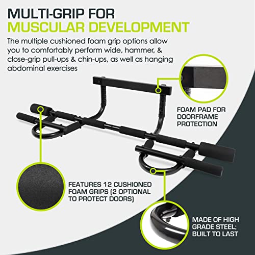 ProsourceFit Pull Up Bar for Multi Use Fitness & Home Gym Exercise - style: Multi Grip