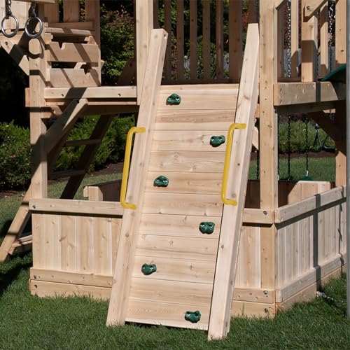 17'' Yellow Playground Handles Indoor Kids Monkey Bar Ladders 6 Pack | Heavy Duty Solid Steel, Bright Color Smooth Glossy Powder Coated, Comfy Secure Handle Bar for Playset SwingSet Climbing Frame - color: Yellow