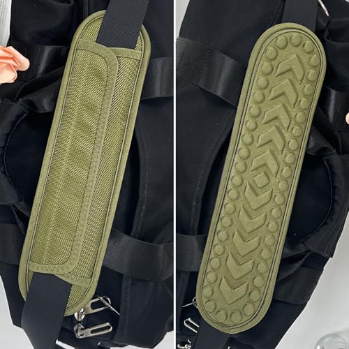 FIEIL 2 Pack Breathable Universal Shoulder Pad, 3D Cushion Air Backpack Strap Pads, for Shoulder Bags, Detachable Shoulder Strap Pad Pads Help Relieve Shoulder Pain(3D Air Cushion-Army Green) - size: 2 Pack 3D Air Cushion-Army Green