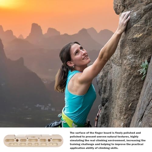Wooden Hold Board Wall Climb Handle Frame Rock Climbing Pull Up Training | Climbing Wall Climb Handle Frame for Indoor Home Gym - color: B