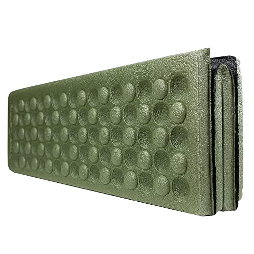 AceCamp 3940 Portable Lightweight Mini Waterproof Folding Mat, Foam Sitting Pad for Outdoor Activities, Foldable Kneeling and Seat Cushion for Comfort, Red - style: Green 2pcs