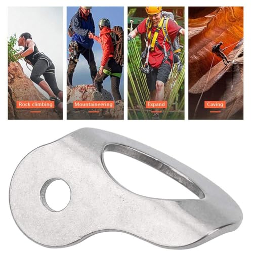 HERCHR Bolt Hanger, 2Pcs 304 Stainless Steel Bolt Hanger Outdoor Caving Protection Hardware Accessory for Outdoor Mountain Climbing - size: M8