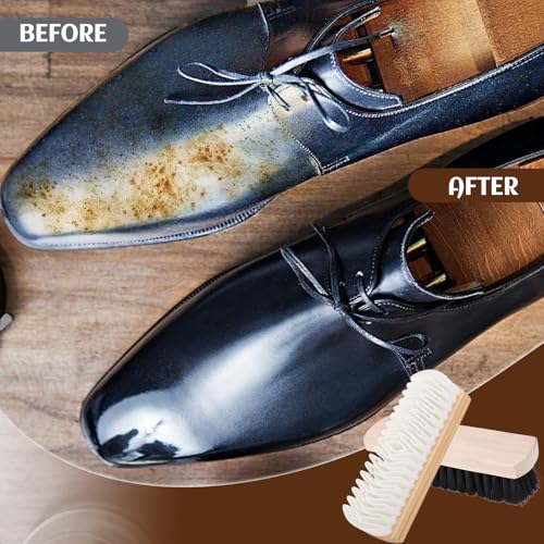 Boot Suede Brush for Shoes Cleaning,Horse Hair Brush for Leather