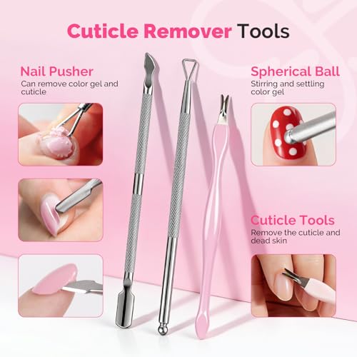 MelodySusie Nail Care Kit Nail Prep Set Cuticle Remover | Cuticle Trimmer,Cuticle Pusher, Nail File and Buffer Blocks,Portable Cuticle Oil and Ingrown Toenail Removal Tool,13Pcs - size: 13Pcs Lavender