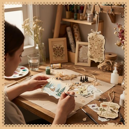 Patelai 10 Pcs Unfinished Hanging Wood Sign 9.8 x 3.9 Inch Rectangle Blank Wooden Plaque Blank Hanging Wooden Slices Banners with Ropes for Painting Writing DIY Home Crafts (3 Styles) - style: 3 Styles