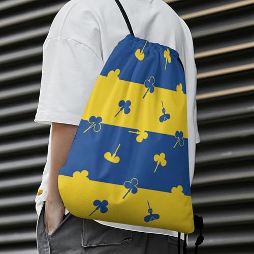 Gym Drawstring Backpack Sackpack Water Resistant for Sports Beach Yoga Travel Unisex, Ukraine Country Flag Bags - color: Picture (37)