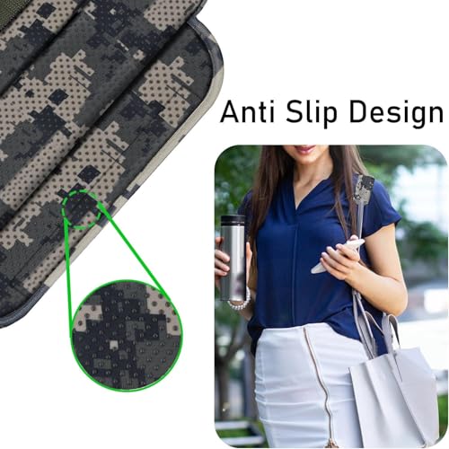 ZINZ Ultra Thick & Breathable Universal Shoulder Pad Cushion for Bag - Long & Comfort - color: Camouflage Gray