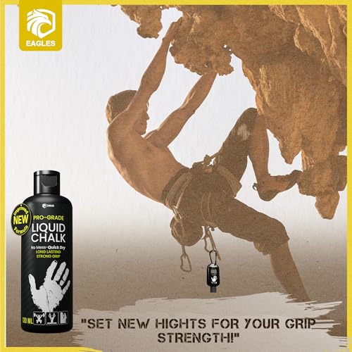 EAGLES Pro Grade Gym Liquid Chalk 60, 120 or 280ml Mess-Free Chalk for Weightlifting, Gymnastics Rock Climbing, Pole Grip, Sports Dries in Seconds - Sweat-Resistant and Long Lasting - style: 280ml