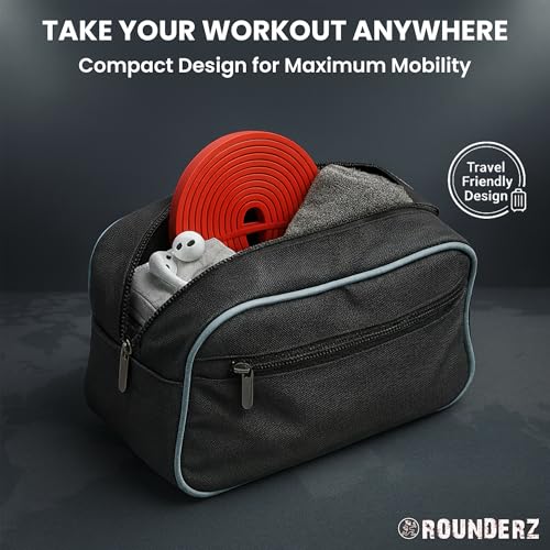 Rubberbanditz Rounded Edge Resistance Band | Compact and Light Weight Exercise Bands | Suitable for All Fitness Levels Users| Travel Friendly Resistance Bands for Working Out - color: Red