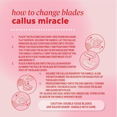 ONYX Professional Callus Miracle 3 Step Pedi Tool, Includes a Stainless Steel Foot Rasp for Dry Skin, Callus Shaver w/Replacement Blades for Thick Calluses, 15 Pieces
