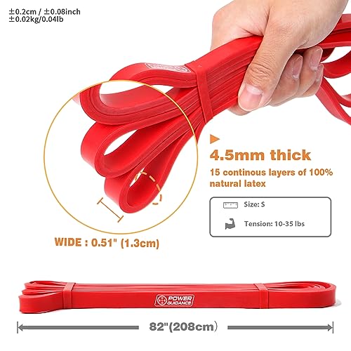 POWER GUIDANCE Pull Up Assist Bands - Stretch Resistance Band - Mobility Band - Powerlifting Bands - by Perfect for Body Stretching, Powerlifting, Resistance Training