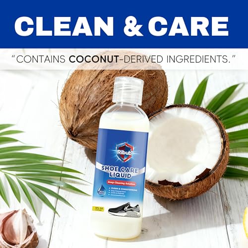 Shoe Cleaning Kit & Sneaker Care Kit – Sneaker Cleaner for Mesh Shoes, Leather, Canvas, Deep Clean Shoe Cleaner with Brush for Most Sneakers