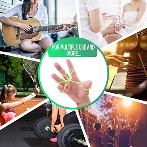 3PCS Finger Stretcher Resistance Bands Strength Trainer for Forearm Exercise Guitar Finger Strengtheners Rock Climbing 6.6 8.8 11 Pounds - color: style 2-2