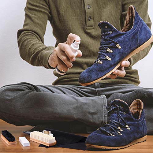 6 Pcs Suede and Nubuck Brush Kit and Eraser Set for Cleaning Shoes Boots High Heels
