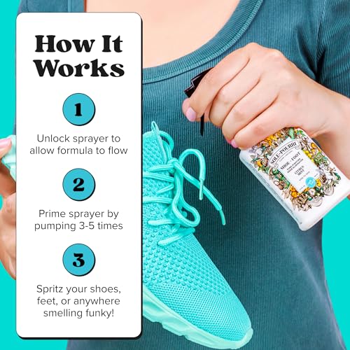 Sole-Pourri Shoe Deodorizer + Foot Spray, 3.4 Fl Oz, Up to 150 Uses, Funk-Fighting Odor Freshener with Essential Oils, for Smelly Shoes, Feet & Gym Bags, Citrus & Mint Scent - size: 1 Ounce (Pack of 1), style: Citrus Mint