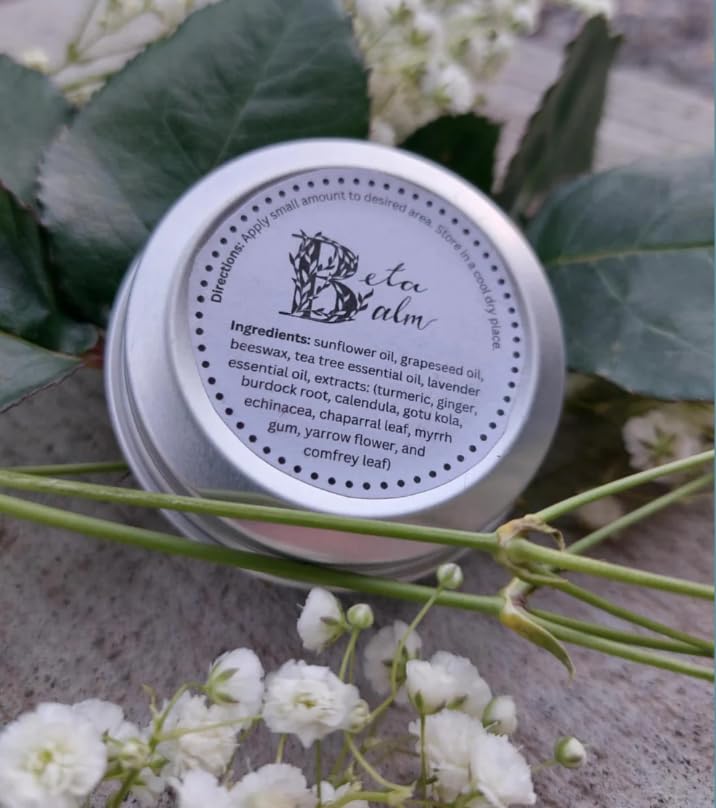 BetaBalm Natural Hand Repair Salve, Botanical Healing Balm for Climbers and Athletes, Travel-Friendly container