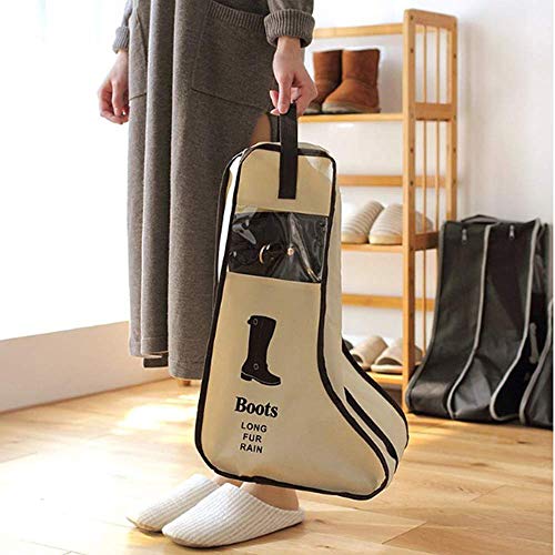 Portable 2 Pack Boots Storage,Tall Boots Storage/Protector Bag | Boots Cover (Beige)