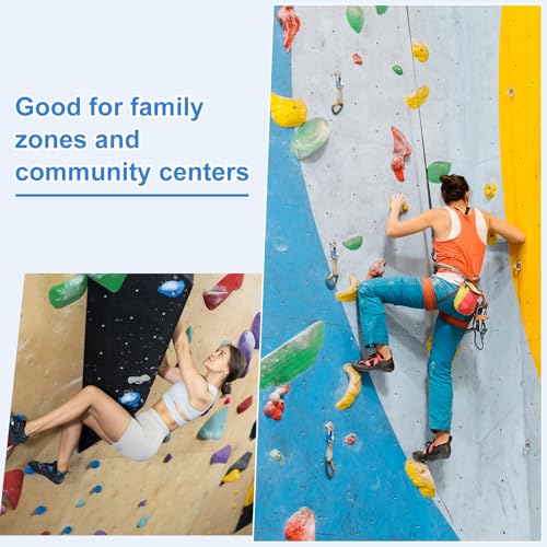 PATIKIL Rock Climbing Holds, Climbing Rock Wall Grips Play Set Climber Attachments with Single Holes for Playground - color: Red, style: Red-D