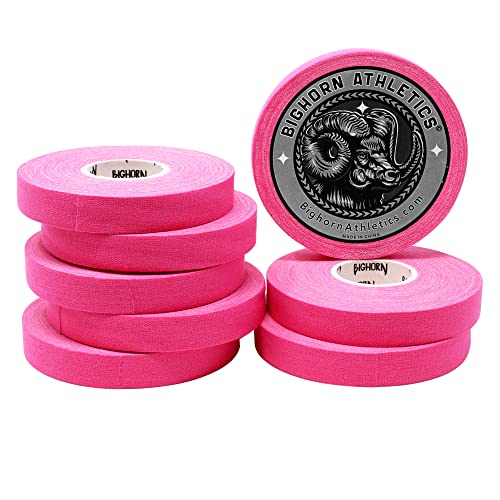 Bighorn Athletics Jiu-Jitsu Finger Tape, 0.5-Inch x 45-feet, 24 Rolls, Black, White & Pink