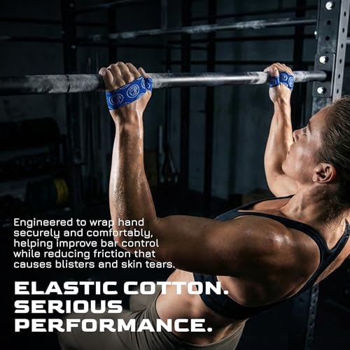 WOD Nation Weightlifting Hook Grip Tape 23ft Roll - 6 Pack 100% Elastic Sweat & Chalk Proof Thumb Tape for Crossfit, Gym, Weightlifting, Pull Ups, Gymnastics, Rowing, Multi-Sport Grip Protection-Black