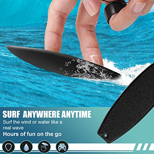 4 Pack Finger Surfboard for Car Ride - 1.4" x 4.5" Pro Air Fingerboard, Fun Keepsake Toy Gifts for Teens, Ideal Birthday & Travel Stocking St - color: Blue Black Yellow and Red