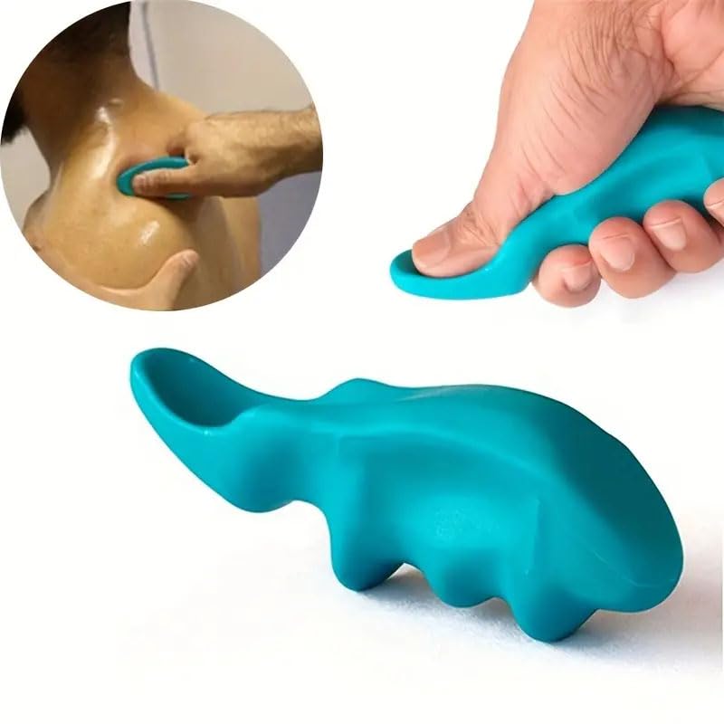 2Pcs Deep Tissue Muscle Massage Ball and Mini Green Thumb Massager Saver for Massage Body Acupressure Point Massage Tool Health Care