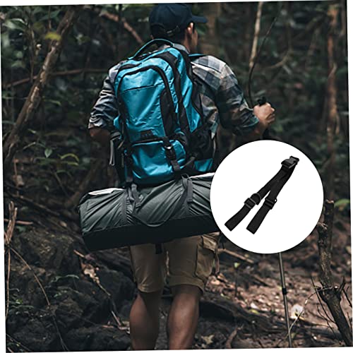 TOYANDONA 2Pcs Adjustable Webbing Cargo Straps with Quick Release Buckle Sturdy Fixed Rope for Securing Tents Yoga Mats and Backpacks for Outdoor and Travel Use