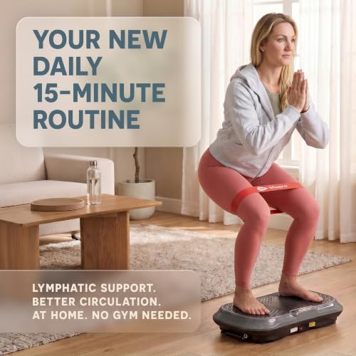Lifepro Waver Vibration Plate Exercise Machine with 99 Speeds & 10 Presets | Resistance Bands, Non-Slip Surface, 330 lbs Capacity — Vibration Plate for Lymphatic Drainage, Body Toning, Full-Body Workout - color: Gray