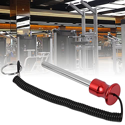 Weight Stack Pin, Universal Weight Stack Set Pins Gym Loading Pin Heavy Duty Pin Insert with Pull Rope Strength Training Equipment for Commercial Gym or Home Gym