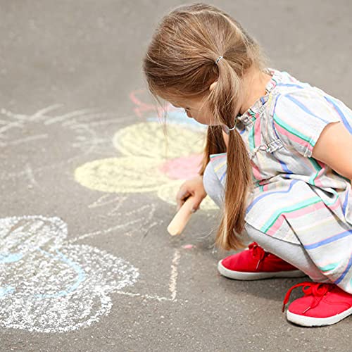 feela Sidewalk Chalk, 18 Colors 72 Pack Sidewalk Chalk Bulk Set, Jumbo Outdoor Chalk For Family, Paint on Sidewalk School Chalkboard Blackboard Street Playground - color: 72 pack