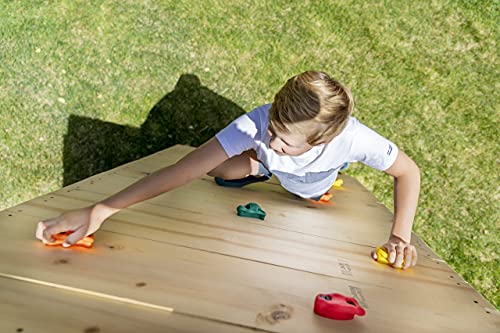 Squirrel Products Rock Climbing Holds for Kids, Deluxe Extra Large Climbing Rocks with Mounting Hardware - DIY Rock Wall Indoor & Outdoor Playground Accessories Wall Climbing Kit - Ages 3+ - style: 20 Pack