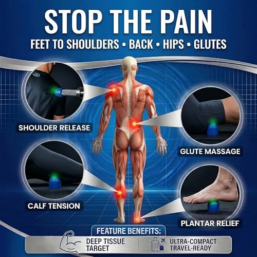 Muscle Trigger Silicone Barbell-Mounted Trigger Point Massage Tool for Back, Neck, Shoulders, Feet & Plantar Fasciitis Relief, Myofascial Release and Deep Tissue Muscle Recovery for Home and Gym | Back Neck Shoulders Plantar Fasciitis Myofascial Muscle Re