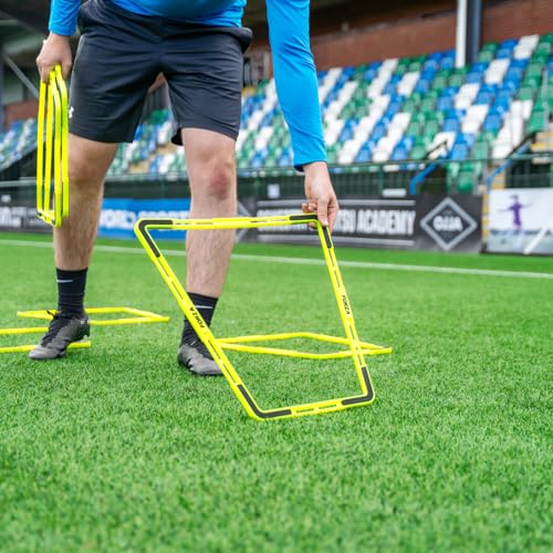 FORZA Trapezoid Training Rings | Set of 10 Agility Rings for Speed, Agility and Coordination Training | Multi-Sport Indoor and Outdoor Use