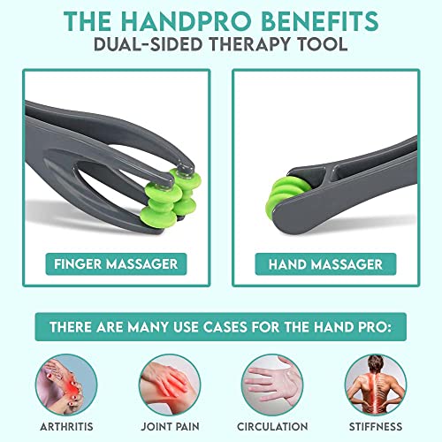 COZLOW Dual Finger Massager - Hand Massage Tool for Knuckles, Palm, Wrist | Cozlow manual hands & fingers massage roller - trigger point therapy for cramps, arthritis, carpal tunnel, muscle pain relief