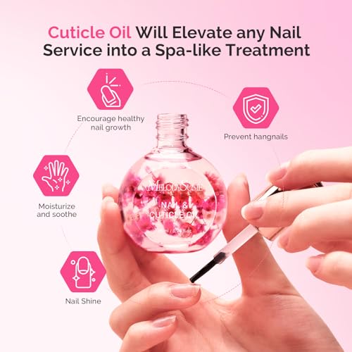 MelodySusie Manicure Tools Kit Nail Care Set | Nail Files, Buffer Blocks,Cuticle Nipper,Busher and Rose Cuticle Oil 28ML for DIY Nail Manicure and Nail Care - size: 11Pcs Rose