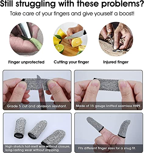 40PCS Cut Resistant Finger Cots - size: cut finger cots (pack of 40)
