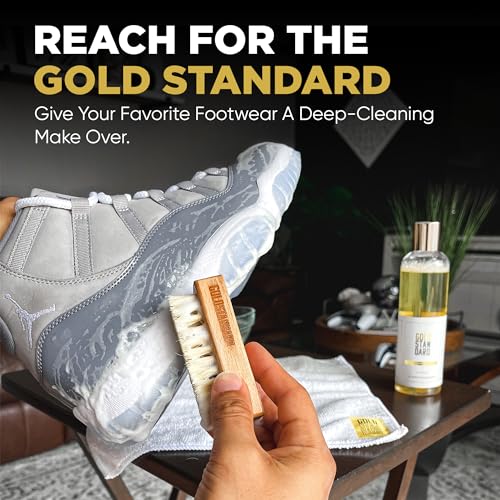 Gold Standard Shoe Cleaning Kit for White Sneakers & Tennis Shoes | Sneaker Cleaning Kit, Removes Dirt & Stains from Leather, Canvas & Mesh - style: Starter Set