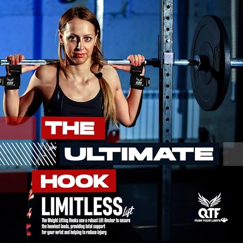 Weight Lifting Hooks Lifting Heavy Duty Deadlift Wrist Straps Men and Women Pull Ups Powerlifting and Gym Workouts grips - color: Black/Iron-Hooks, size: Iron-Hooks