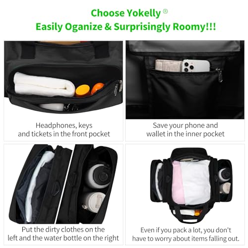 Sports Duffel Bag 26 Inch Travel Gym Duffle - Black - color: Black, size: 26 inch - 1.0